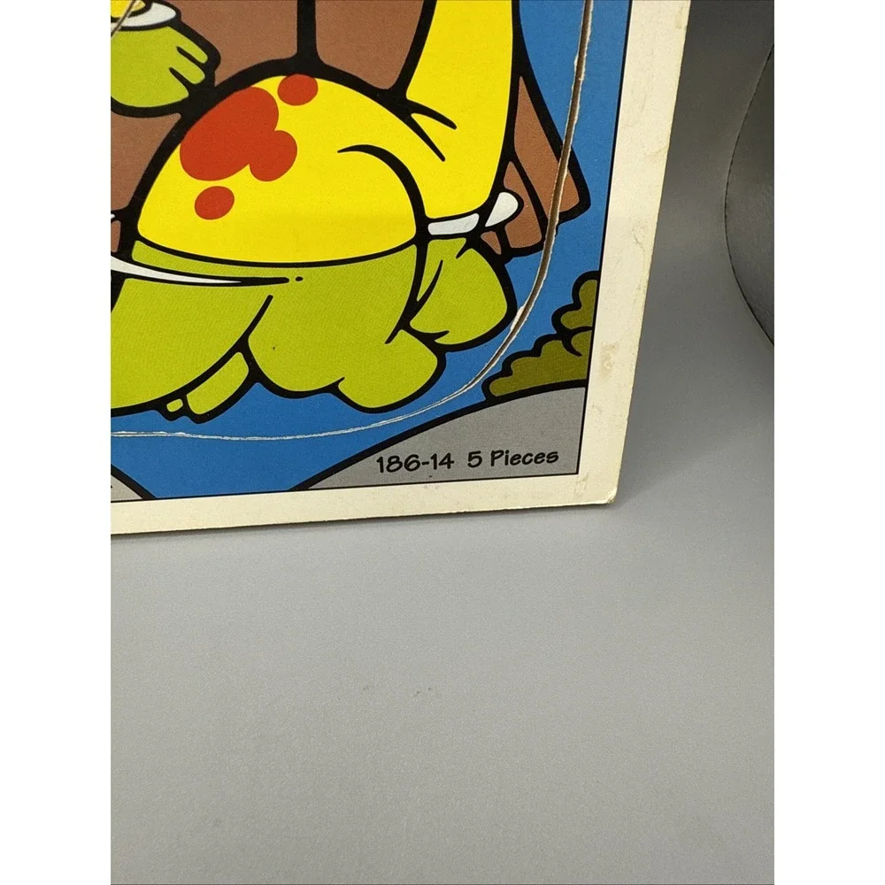 Vintage‎ 1995 Play Skool Dinosaur & Friends Wooden Puzzle